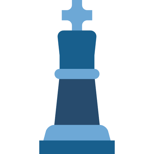 Chess king piece chess icon
