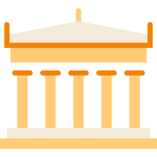 History history education temple icon