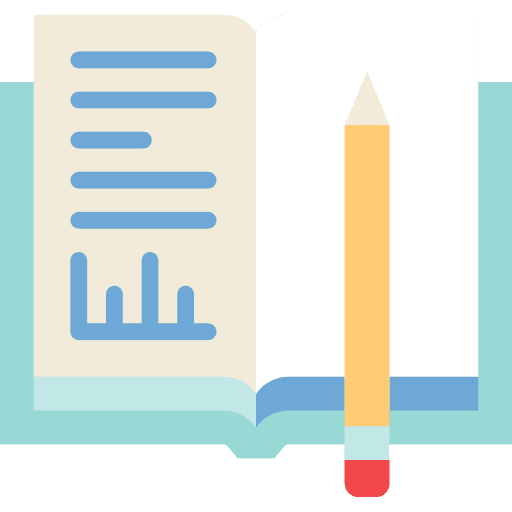 Homework pencil book homework icon