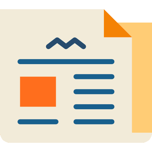 Newspaper news news report journal icon