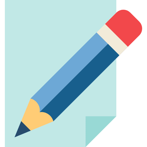 Pencil inscription pencil prescription icon