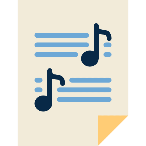 Sheet music musical note score music icon