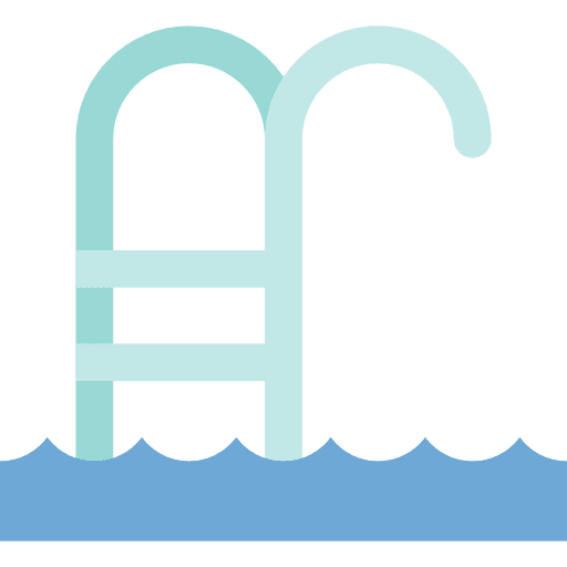 Swimming pool ladder summertime swimming pool icon