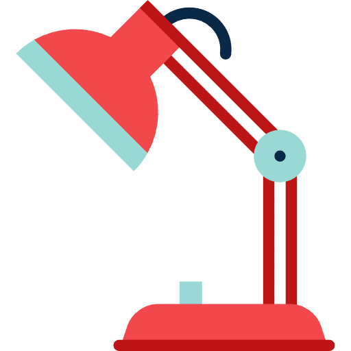 Desk lamp illumination desk lamp tools and utensils icon