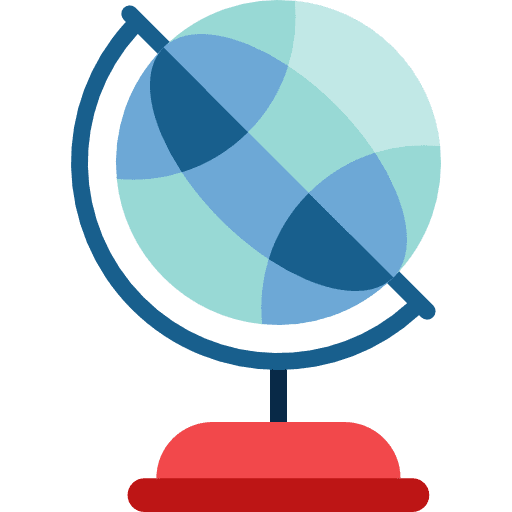 Earth globe maps and flags planet earth grid icon