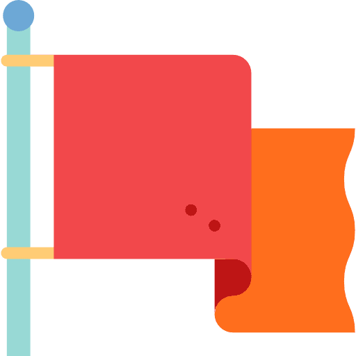 Flag nation map point flag icon