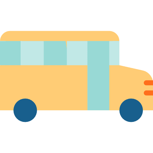 School bus transport vehicle school bus icon