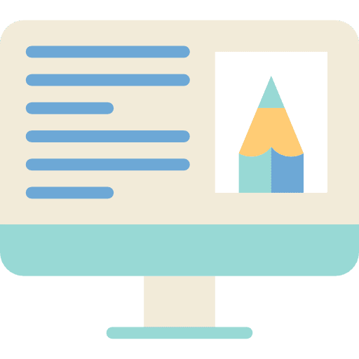 Computer technology screen tv icon