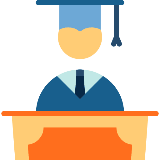 Graduate education man people icon