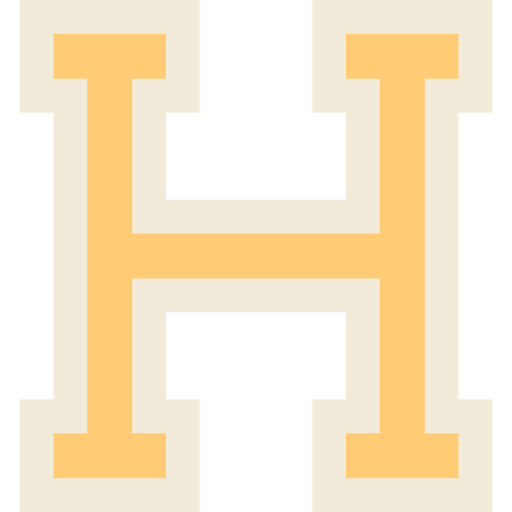 High school emblem high school letter icon