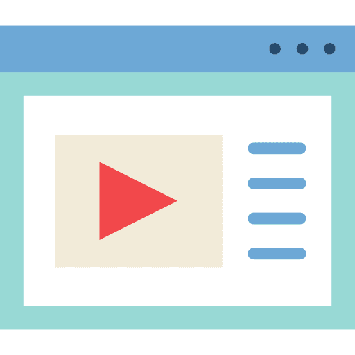 Learning learning streaming video player icon