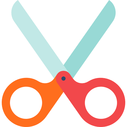 Scissors tools and utensils cut handcraft icon