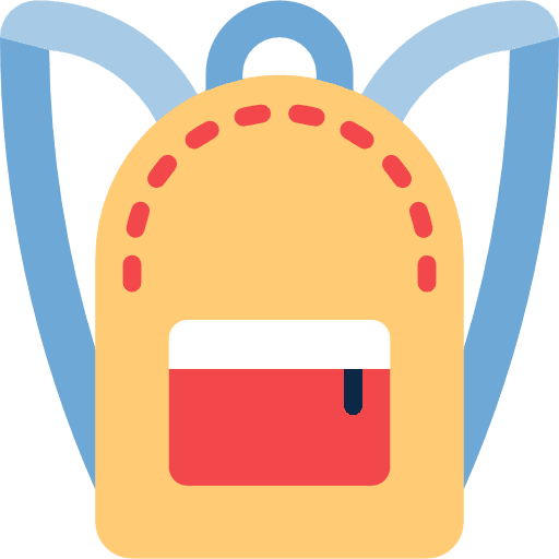 Backpack bags baggage backpack icon