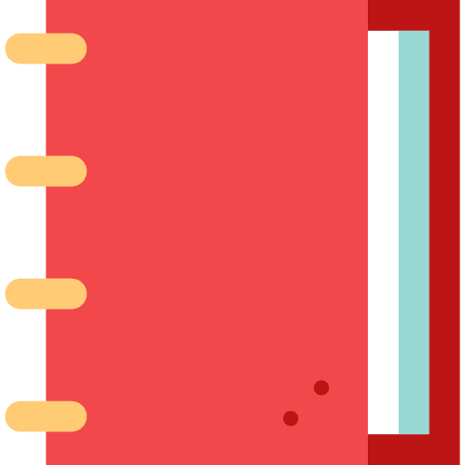 Notebook address book business agenda icon