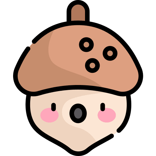 Acorn oak cute fruit icon
