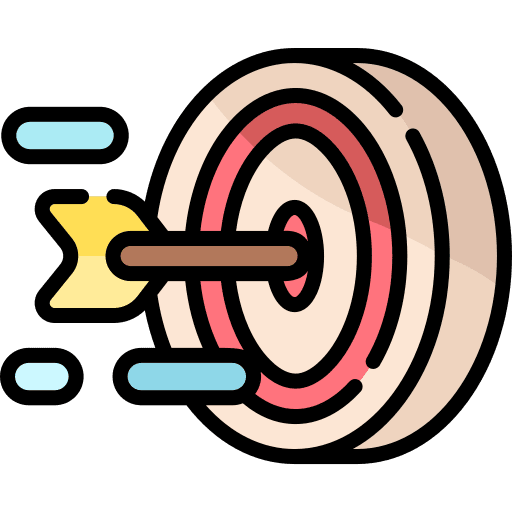 Bullseye sports game darts icon