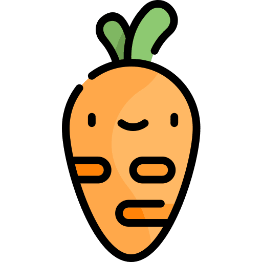 Carrot food cute diet icon