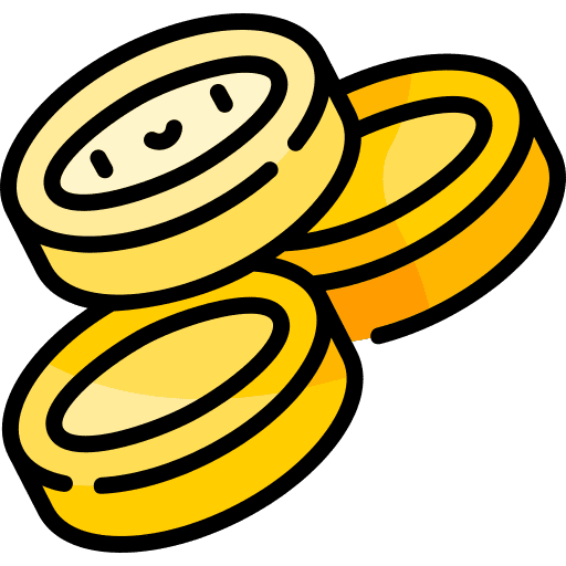 Coins money dollar coins coin icon