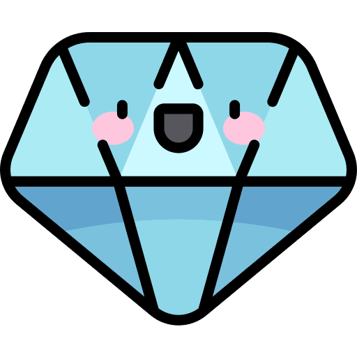 Diamond cute game video game icon