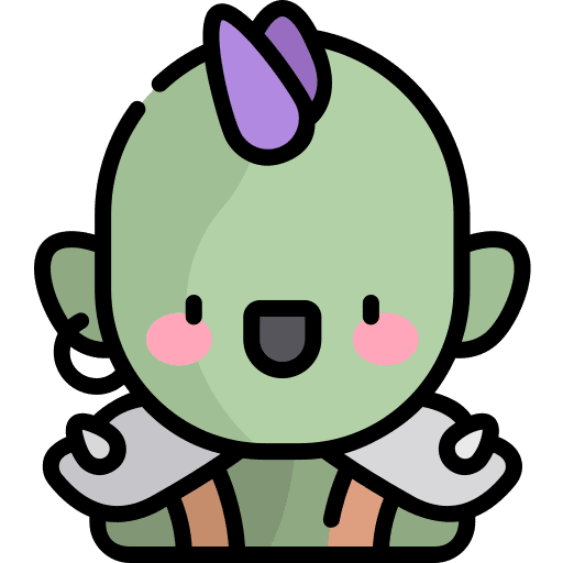 Goblin folklore fairy tale fantasy icon