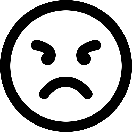 Angry feelings mad emojis icon