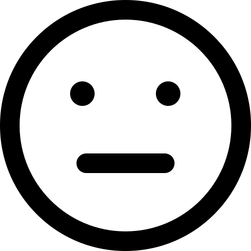 Neutral feelings emojis neutral icon