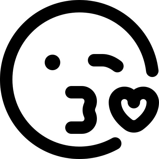 Kiss emojis feelings emoticon icon Kiss emojis feelings emoticon icon