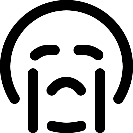 Crying smileys feelings emojis icon Crying smileys feelings emojis icon