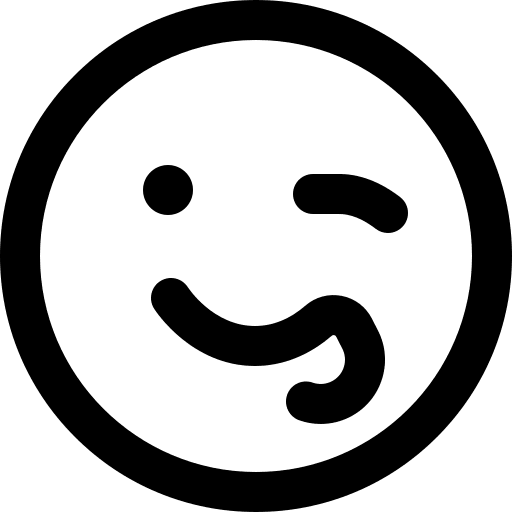 Winking feelings emoticon smileys icon Winking feelings emoticon smileys icon