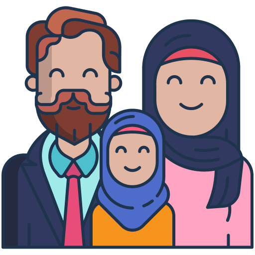 Family islam father muslim icon