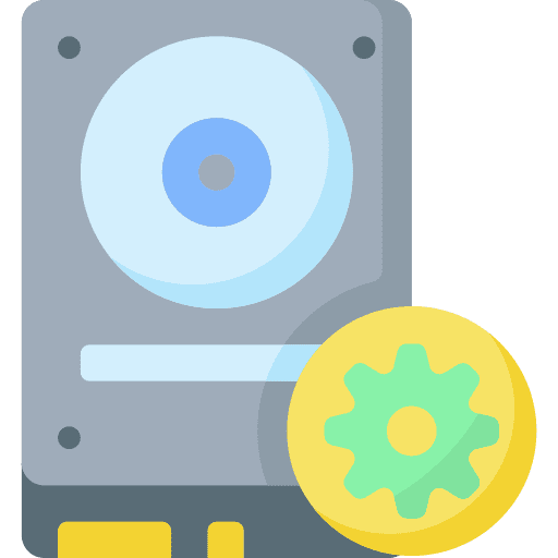 Backup electronics data harddisk icon