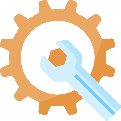 Repair issue cogwheel edit tools icon