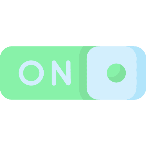 Switch on switch on turn on on button icon