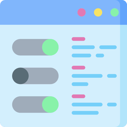 Web settings web settings control toggle icon