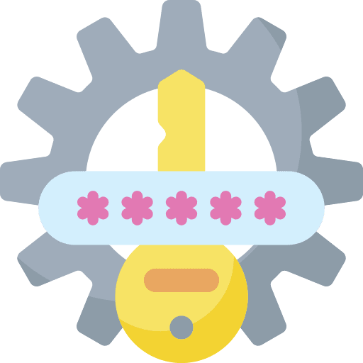 Password lock key password icon