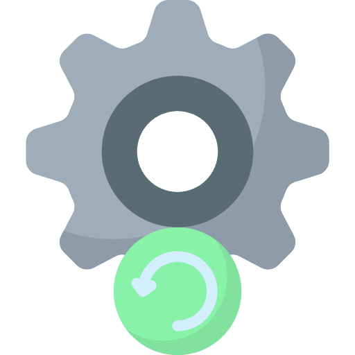 Reset gear ui configuration icon