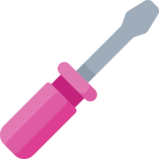 Screwdriver wrench construction and tools home repair icon