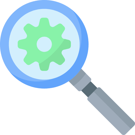 Search ui gear cogwheel icon