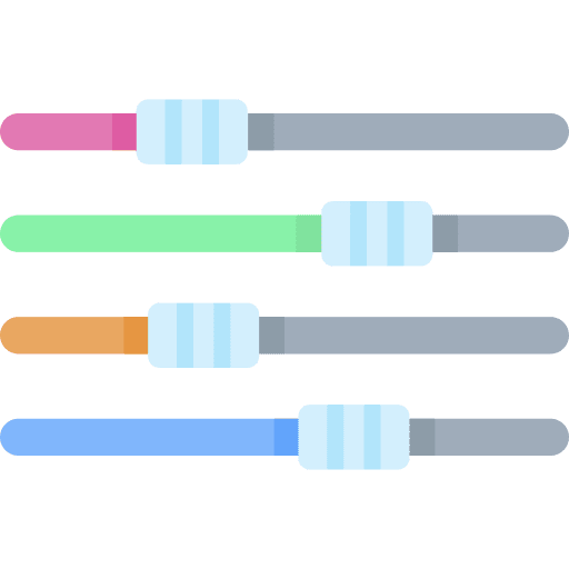 Settings controls sliders adjust icon