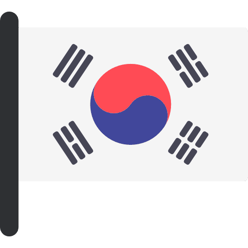 South korea flags flag world icon