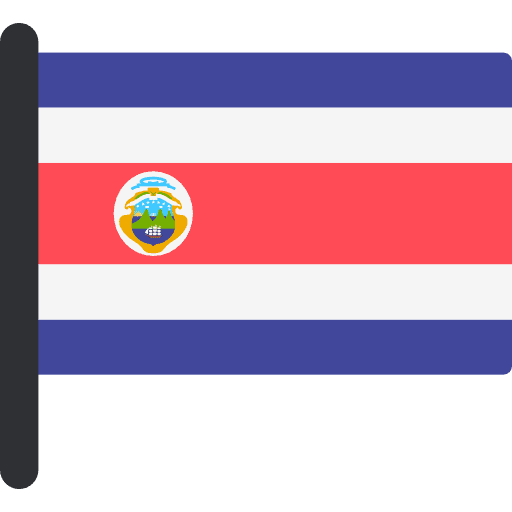 Costa rica country world flags icon