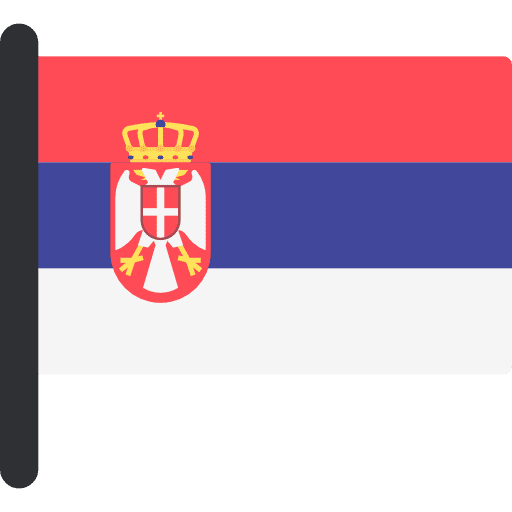 Serbia flag serbia nation icon