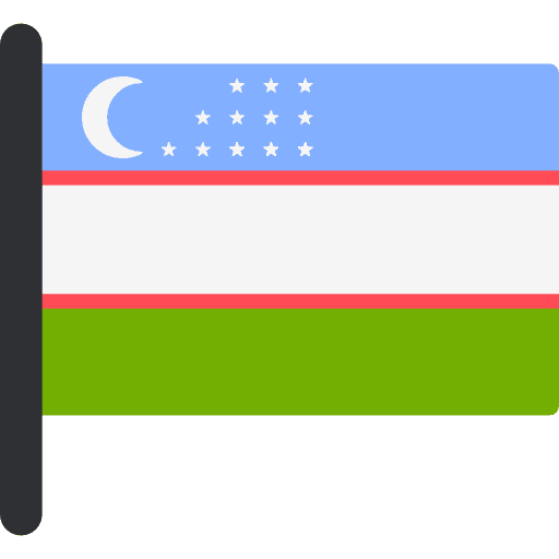 Uzbekistán country flags nation icon