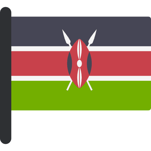 Kenya country world flag icon