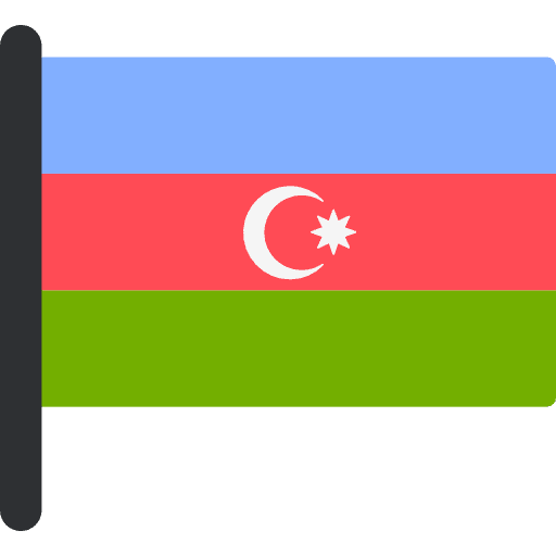 Azerbaijan country world flag icon