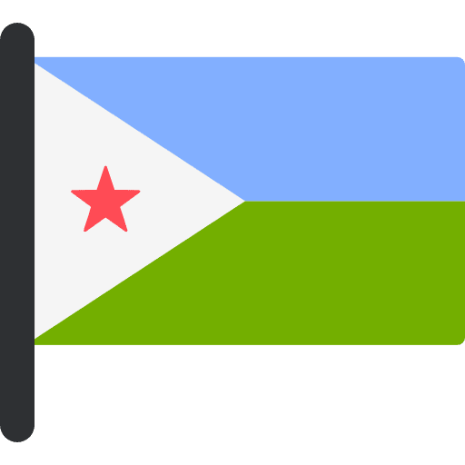 Djibouti country world flags icon