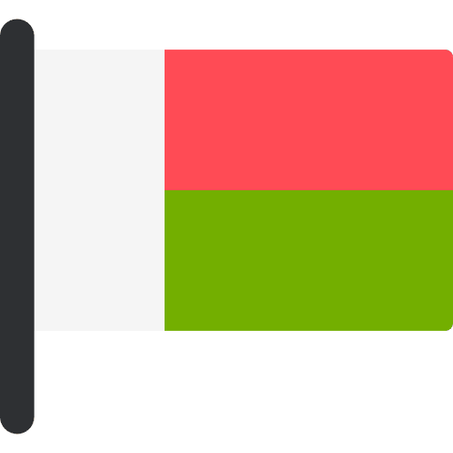 Madagascar nation flag world icon