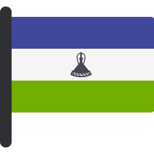 Lesotho nation flags world icon