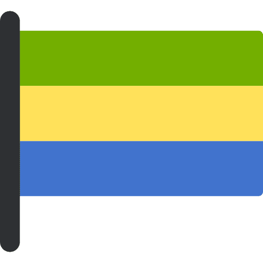 Gabon country flag world icon