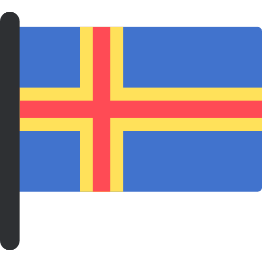 Aland islands flag world country icon